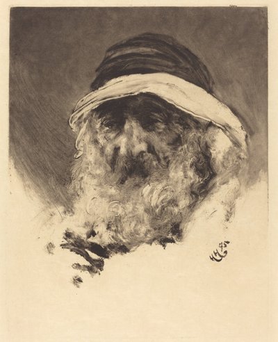 Studie af et arabisk hoved af Hubert von Herkomer