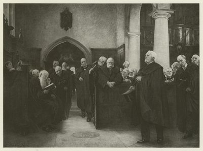 Charterhouse Chapel (gravure) af Hubert von Herkomer
