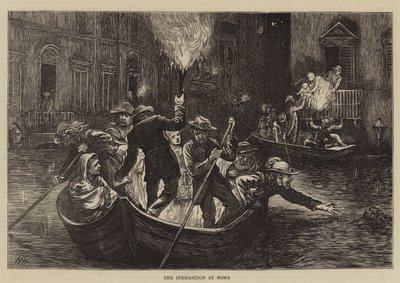 Oversvømmelsen ved Rom af Hubert von Herkomer