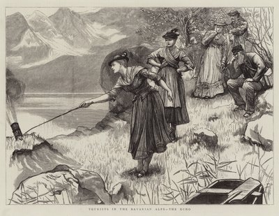 Turister i de bayerske alper, Echo af Hubert von Herkomer