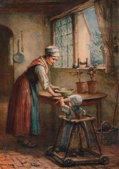 Den unge mor, c1887 af Hugh Carter