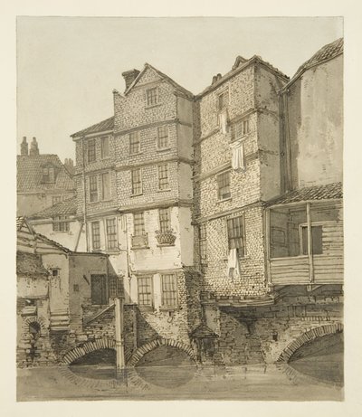 The Frome, ser opstrøms mod Christmas Bridge, 1823 af Hugh ONeill