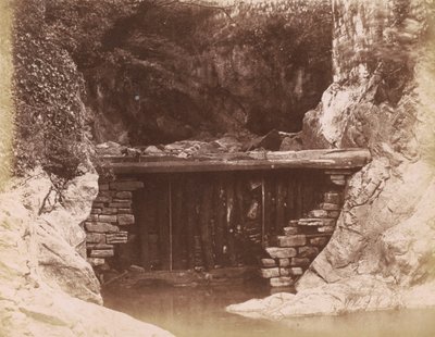 Mølle-dæmningen,1855 (foto) af Hugh Owen