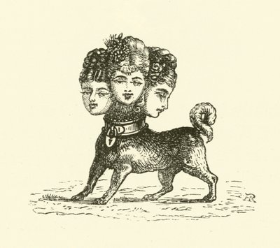 Hun Cerberus (gravering) af Hugh Rowley