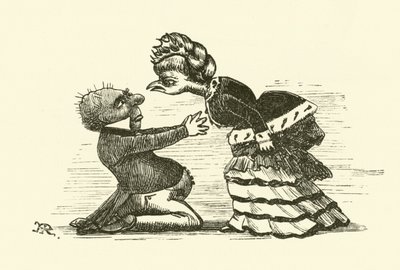 Henpecked mand (gravering) af Hugh Rowley