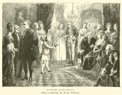 En aften hos Sir Joshuas af Hugh Thomson