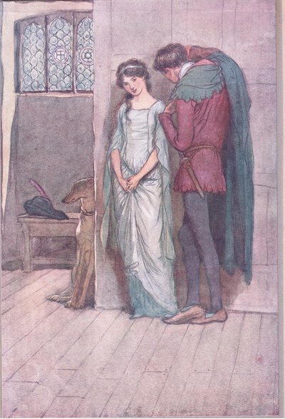 Og det er selve rigdommen i dig selv, som jeg nu sigter mod, illustration fra The Merry Wives of Windsor, 1910 af Hugh Thomson