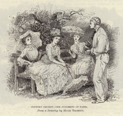 Country Cricket - The Judgment of Paris af Hugh Thomson