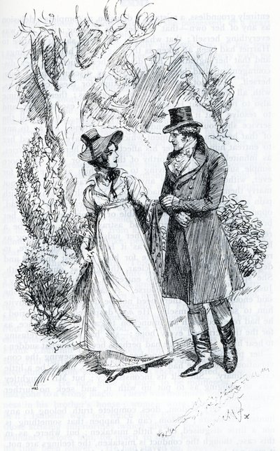 "Emma et Mr Knightley" (illustration) af Hugh Thomson