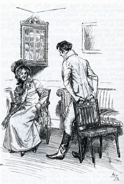 "Emma et Mr Knightley" (illustration) af Hugh Thomson