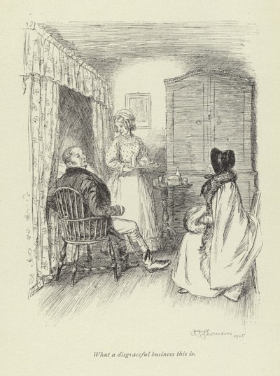 Illustration til Amos Barton af George Eliot af Hugh Thomson