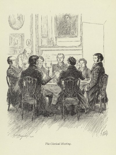 Illustration til Amos Barton af George Eliot af Hugh Thomson