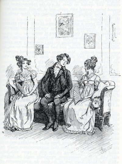 Illustration til "Emma" af Jane Austen (illustration) af Hugh Thomson