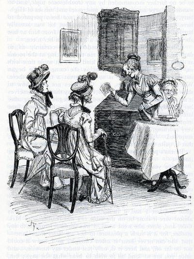 Illustration til "Emma" af Jane Austen (illustration) af Hugh Thomson
