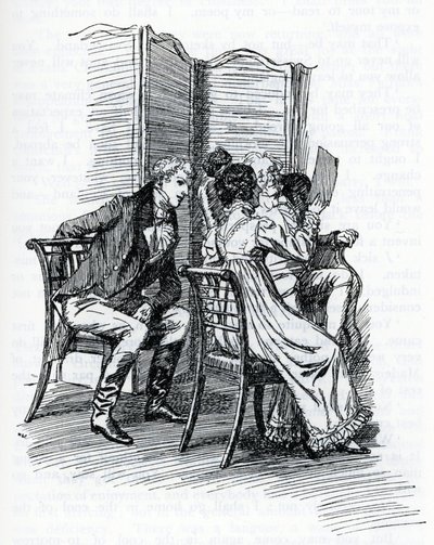 Illustration til "Emma" af Jane Austen. Af Hugh Thomson (illustration) af Hugh Thomson