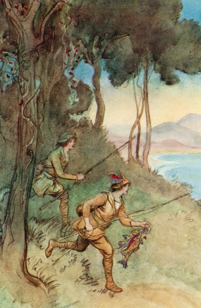 Illustration til J M Barrie The Admirable Crichton af Hugh Thomson
