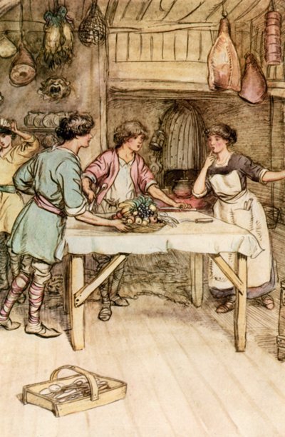 Illustration til J M Barrie The Admirable Crichton af Hugh Thomson