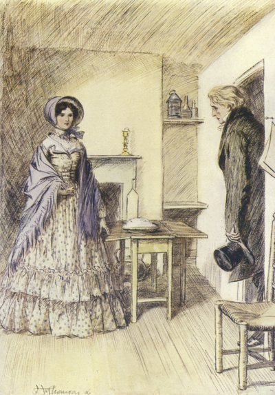 Illustration til Janets Repentance af George Eliot af Hugh Thomson