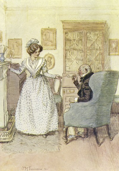 Illustration til Janets Repentance af George Eliot af Hugh Thomson