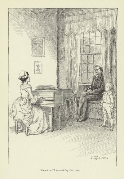 Illustration til Mr Gilfils Love Story af George Eliot af Hugh Thomson