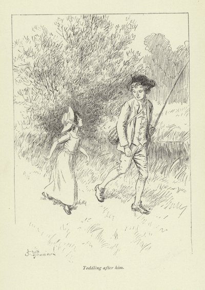 Illustration til Mr Gilfils Love Story af George Eliot af Hugh Thomson