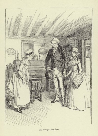 Illustration til Mr Gilfils Love Story af George Eliot af Hugh Thomson