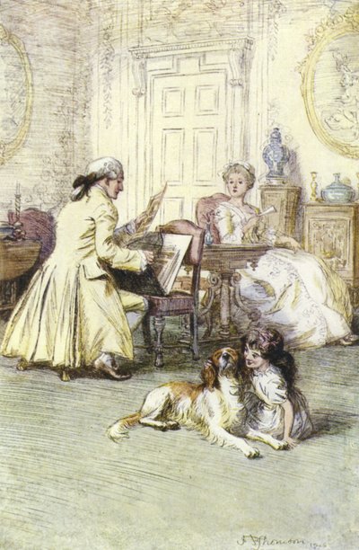 Illustration til Mr Gilfils Love Story af George Eliot af Hugh Thomson