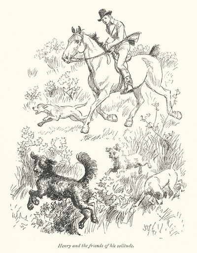 Illustration til Northanger Abbey af Jane Austen (litho) af Hugh Thomson
