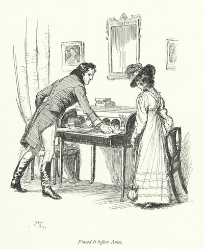 Illustration for Persuasion af Jane Austen (litho) af Hugh Thomson