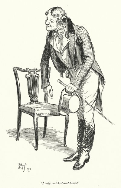 Illustration for Persuasion af Jane Austen (litho) af Hugh Thomson