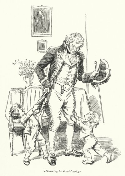 Illustration for Persuasion af Jane Austen (litho) af Hugh Thomson