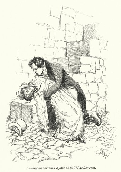 Illustration for Persuasion af Jane Austen (litho) af Hugh Thomson