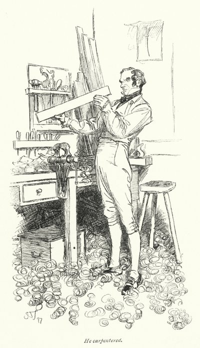 Illustration for Persuasion af Jane Austen (litho) af Hugh Thomson