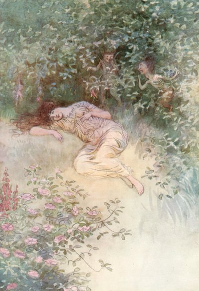 Illustration til Shakespeares, som du kan lide det af Hugh Thomson