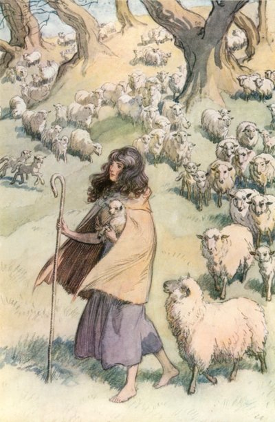 Illustration til Shakespeares, som du kan lide det af Hugh Thomson