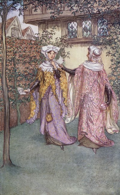 Illustration til The Merry Wives of Windsor af Hugh Thomson