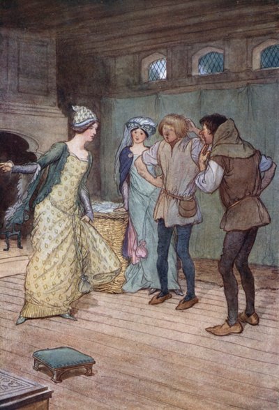 Illustration til The Merry Wives of Windsor af Hugh Thomson