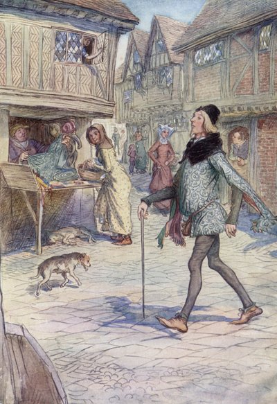 Illustration til The Merry Wives of Windsor af Hugh Thomson