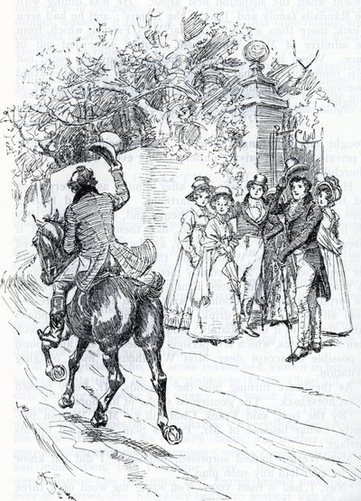 "Mr Perry passant a cheval" (illustration) af Hugh Thomson