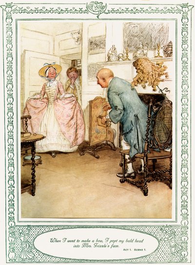 Oliver Goldsmiths skuespil She Stoops to Conquer af Hugh Thomson