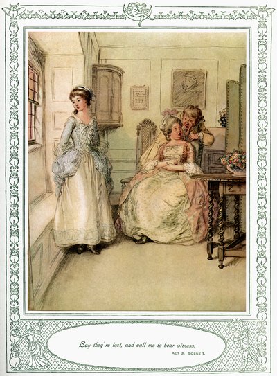 Oliver Goldsmiths skuespil She Stoops to Conquer af Hugh Thomson