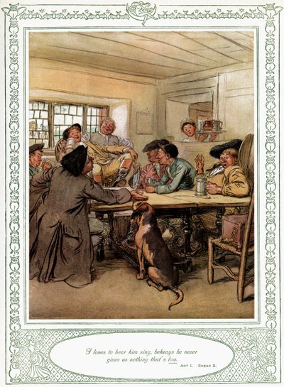 Oliver Goldsmiths skuespil She Stoops to Conquer af Hugh Thomson