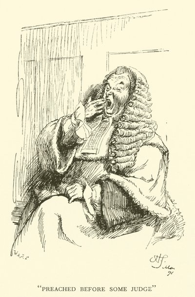 Prædiket for en eller anden dommer (gravering) af Hugh Thomson