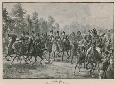 Rotten Row, Hyde Park, London af Hugh Thomson