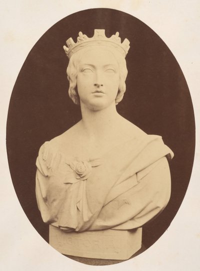 Kopi af en buste af Hendes Majestæt Dronning Victoria, af Joseph Durham, Esq. F.S.A., 1857. af Hugh Welch Diamond