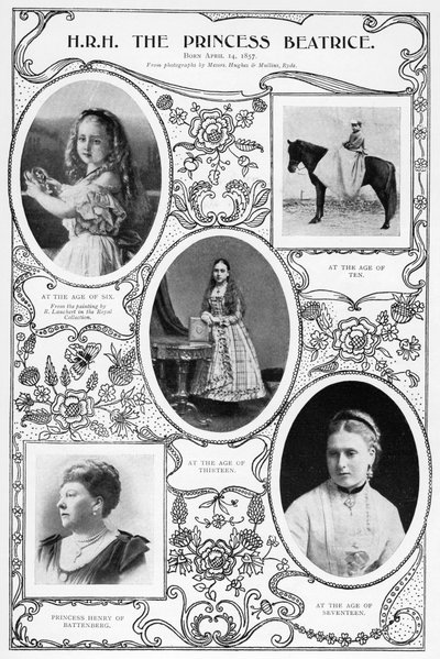 Prinsesse Beatrice, yngste barn af dronning Victoria, 1901. af Hughes and Mullins