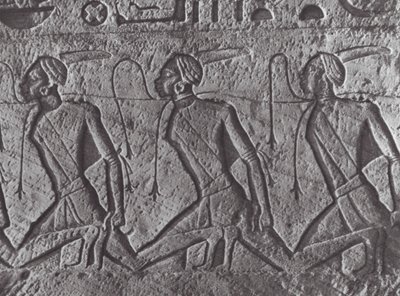 Afrika: Egyptisk nødhjælp, transport af fanger, i Nubien (s/h-foto) af Hugo Adolf Bernatzik