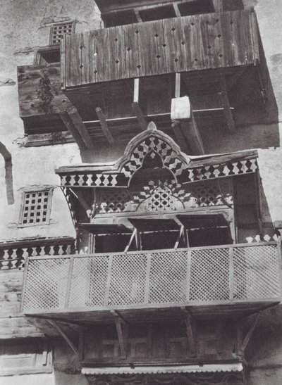 Afrika: Karnap i træ i Suakin (s/h foto) af Hugo Adolf Bernatzik