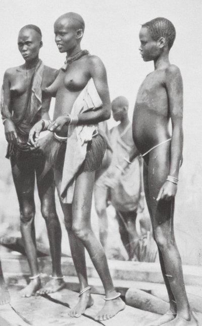 Sudansk negerpige (s/h-foto) af Hugo Adolf Bernatzik