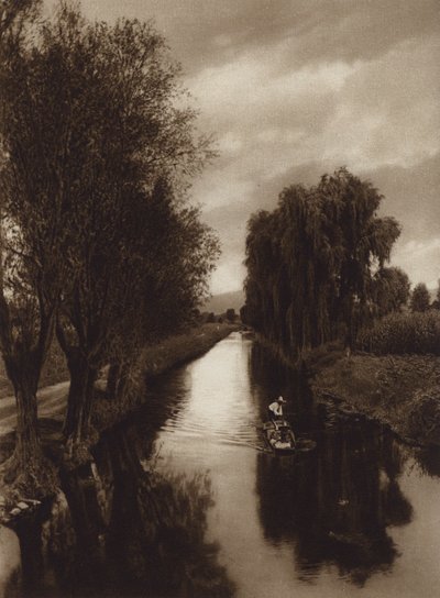 Mexico: Canal Viga (s/h-foto) af Hugo Brehme